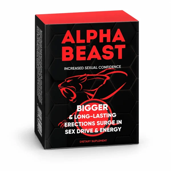 Alpha Beast – scatola nera e rossa di capsule per l'uomo