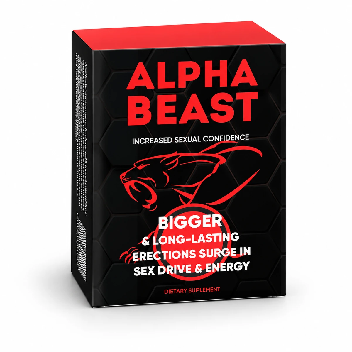 Alpha Beast – scatola nera e rossa di capsule per l'uomo