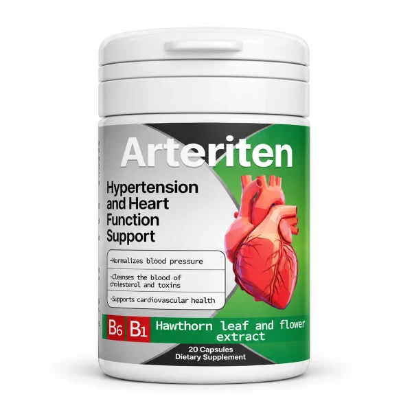 Arteriten – barattolo da 20 capsule con biancospino per il cuore