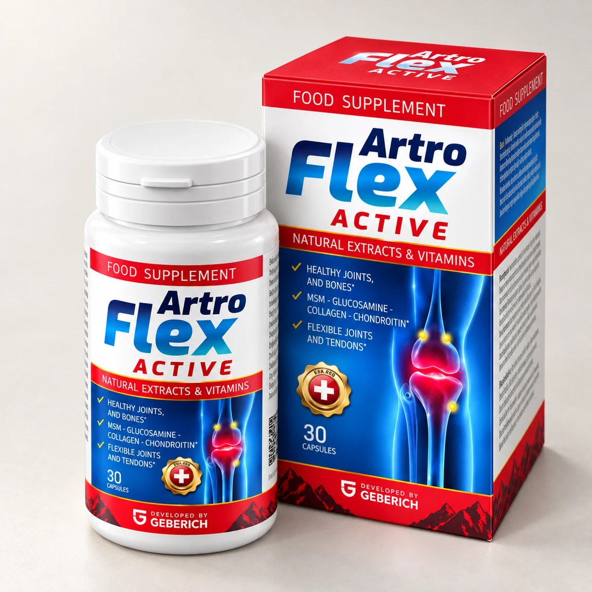Artroflex Active – confezione da 30 capsule vista di lato