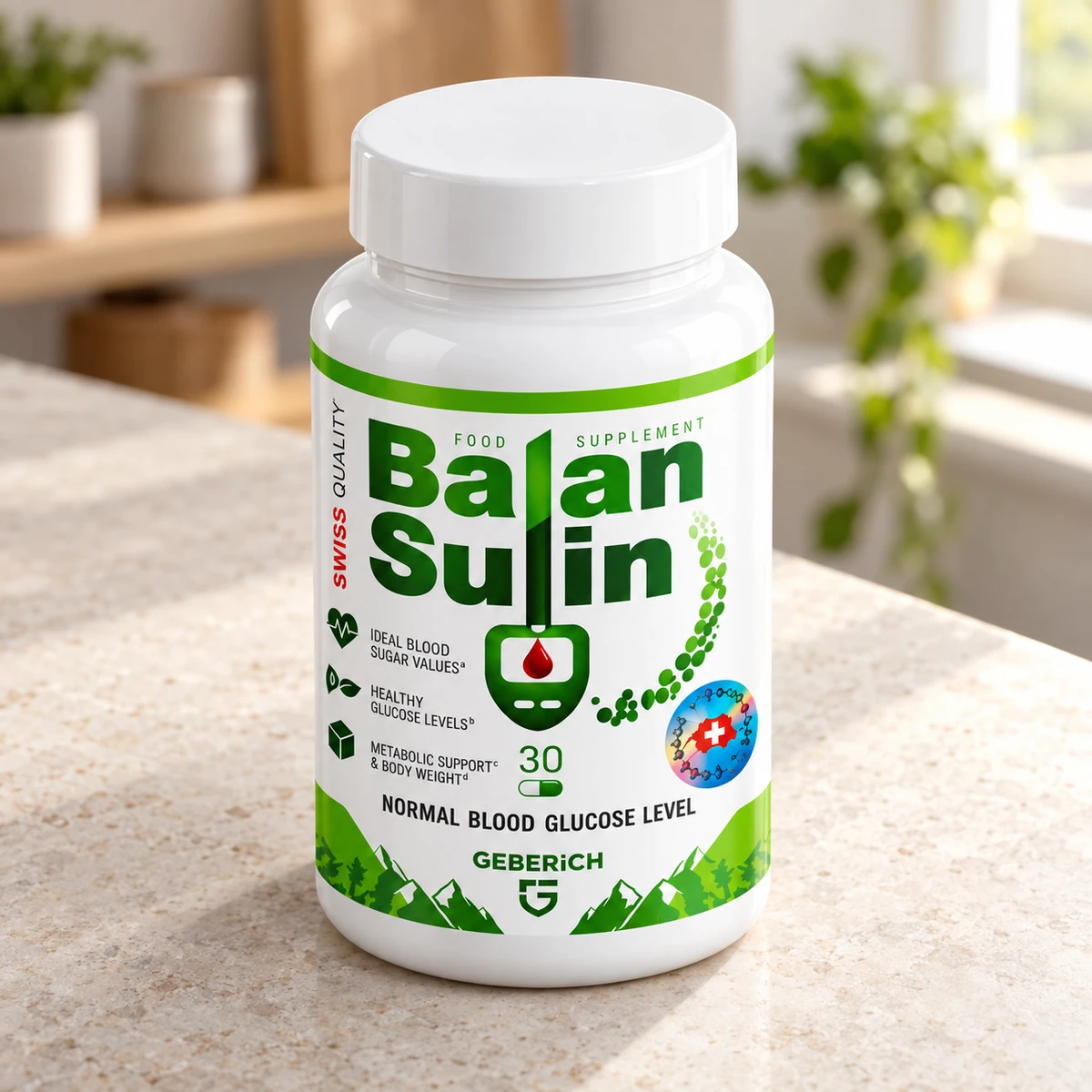 Balansulin – barattolo su un piano di cucina