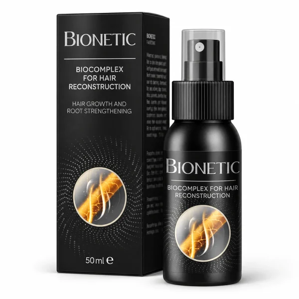Bionetic – flacone spray nero da 50 ml con la scatola