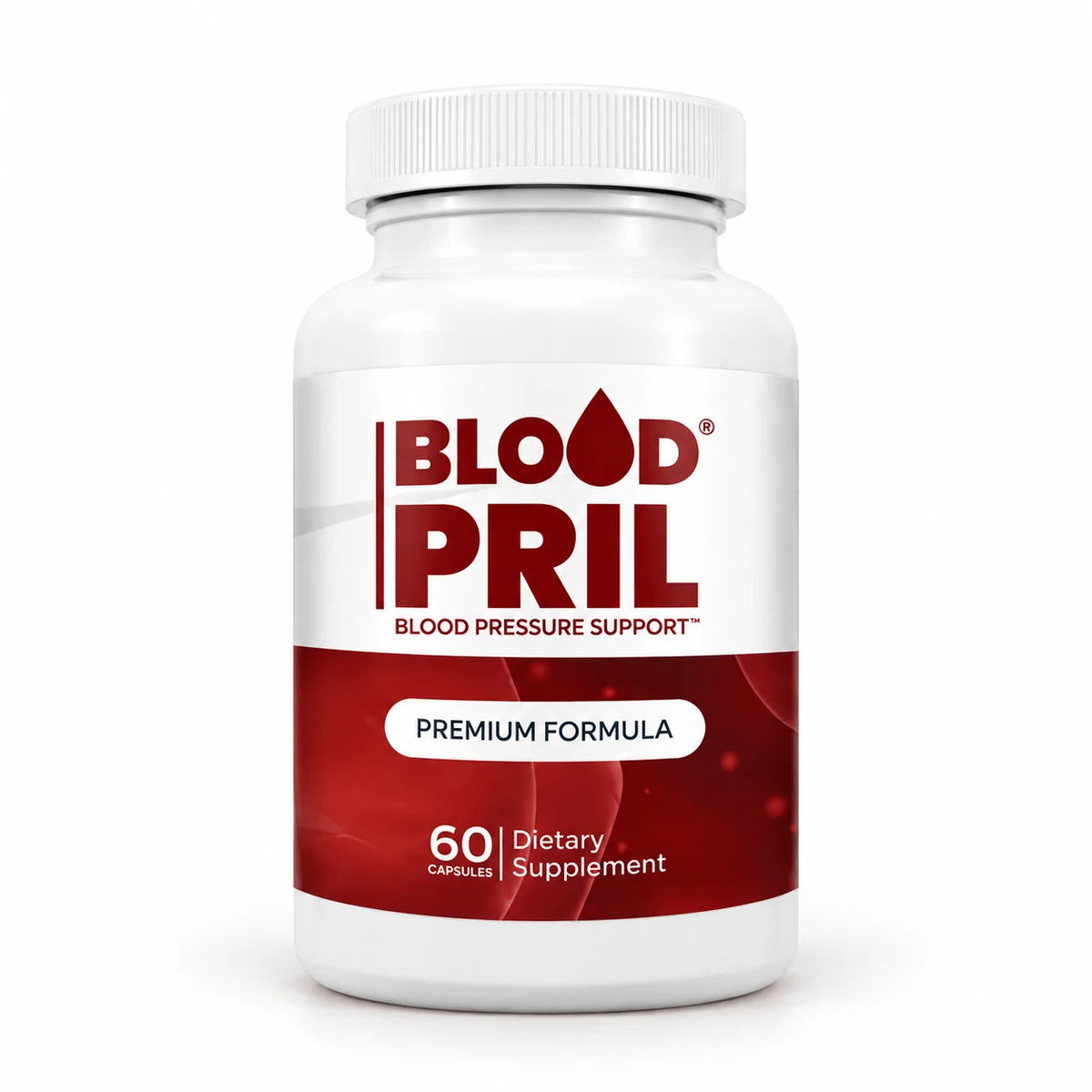Bloodpril – flacone bianco e rosso da 60 capsule per la pressione