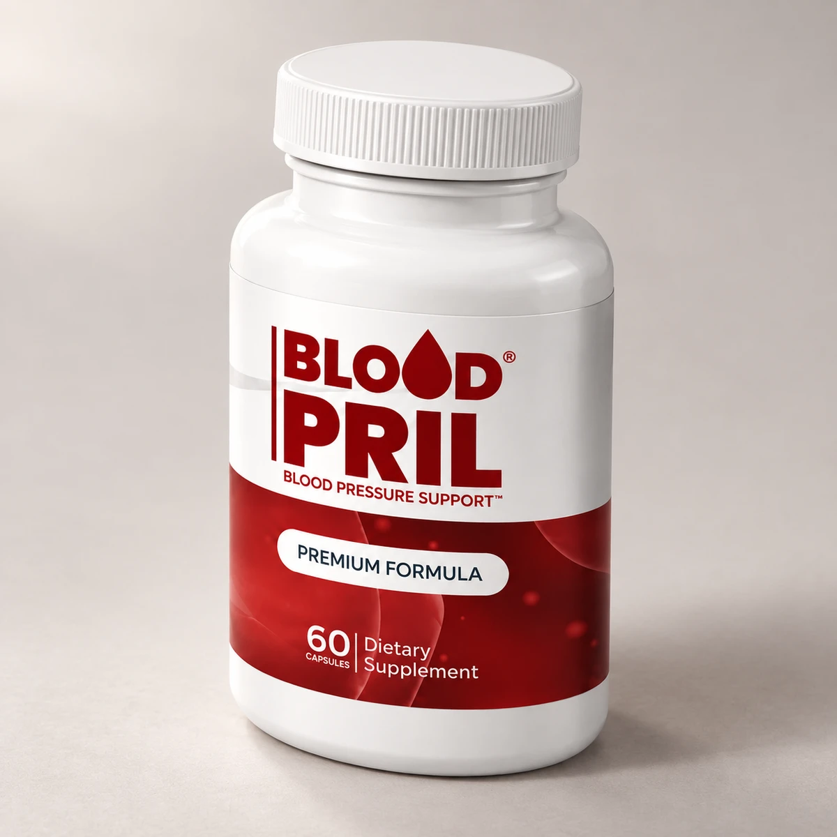Bloodpril – flacone di capsule visto di lato