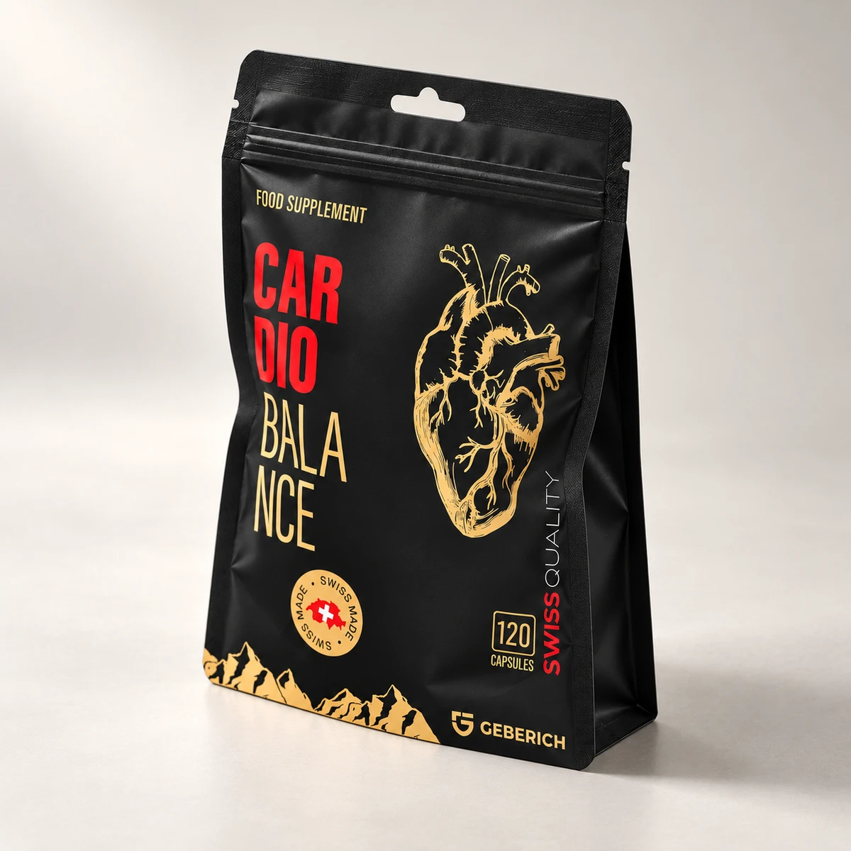 CardioBalance – busta di capsule vista di lato
