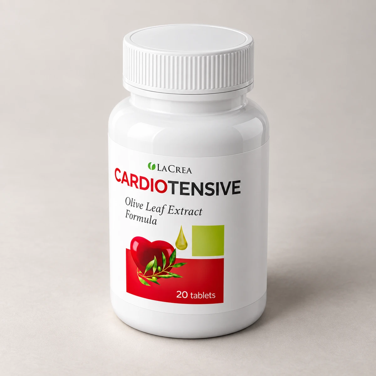 Cardiotensive – flacone da 20 compresse visto di lato