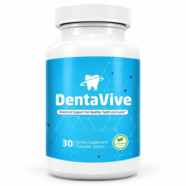 DentaVive – flacone azzurro di compresse masticabili per denti e gengive