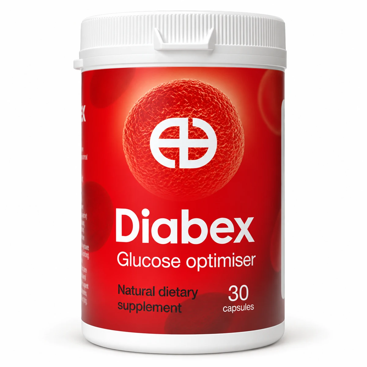 Diabex – barattolo rosso di capsule Glucose optimiser