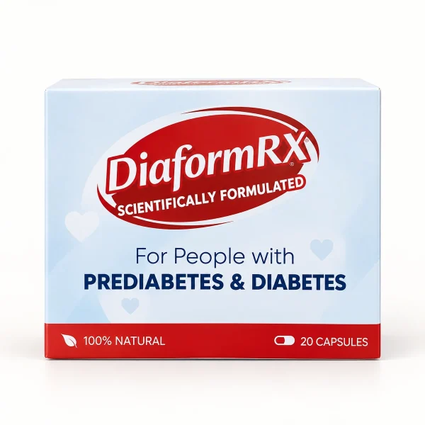 DiaformRX – scatola azzurra da 20 capsule con logo rosso