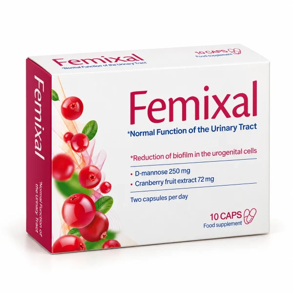 Femixal – scatola da 10 capsule con D-mannosio e cranberry