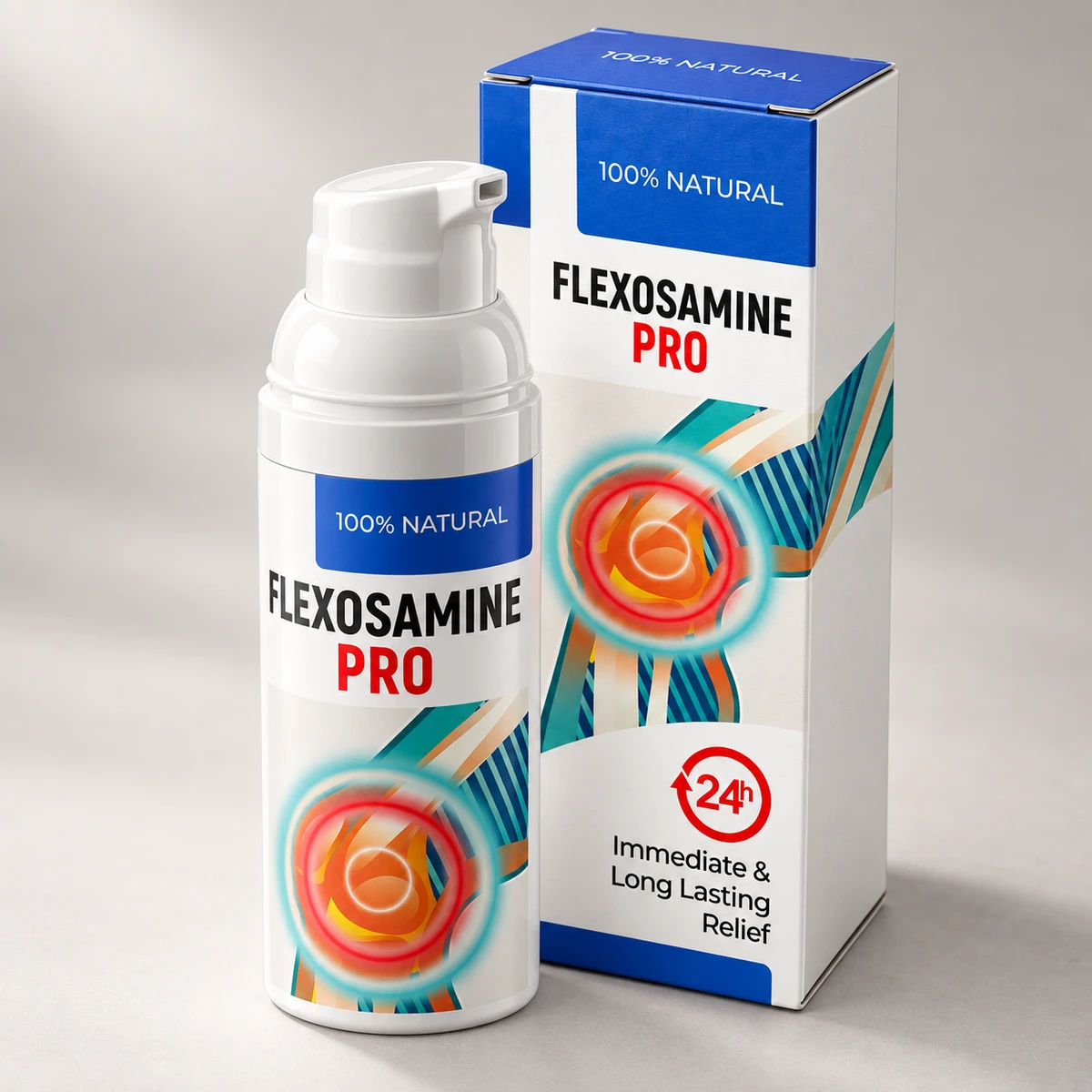 Flexosamine PRO – flacone e confezione visti di lato