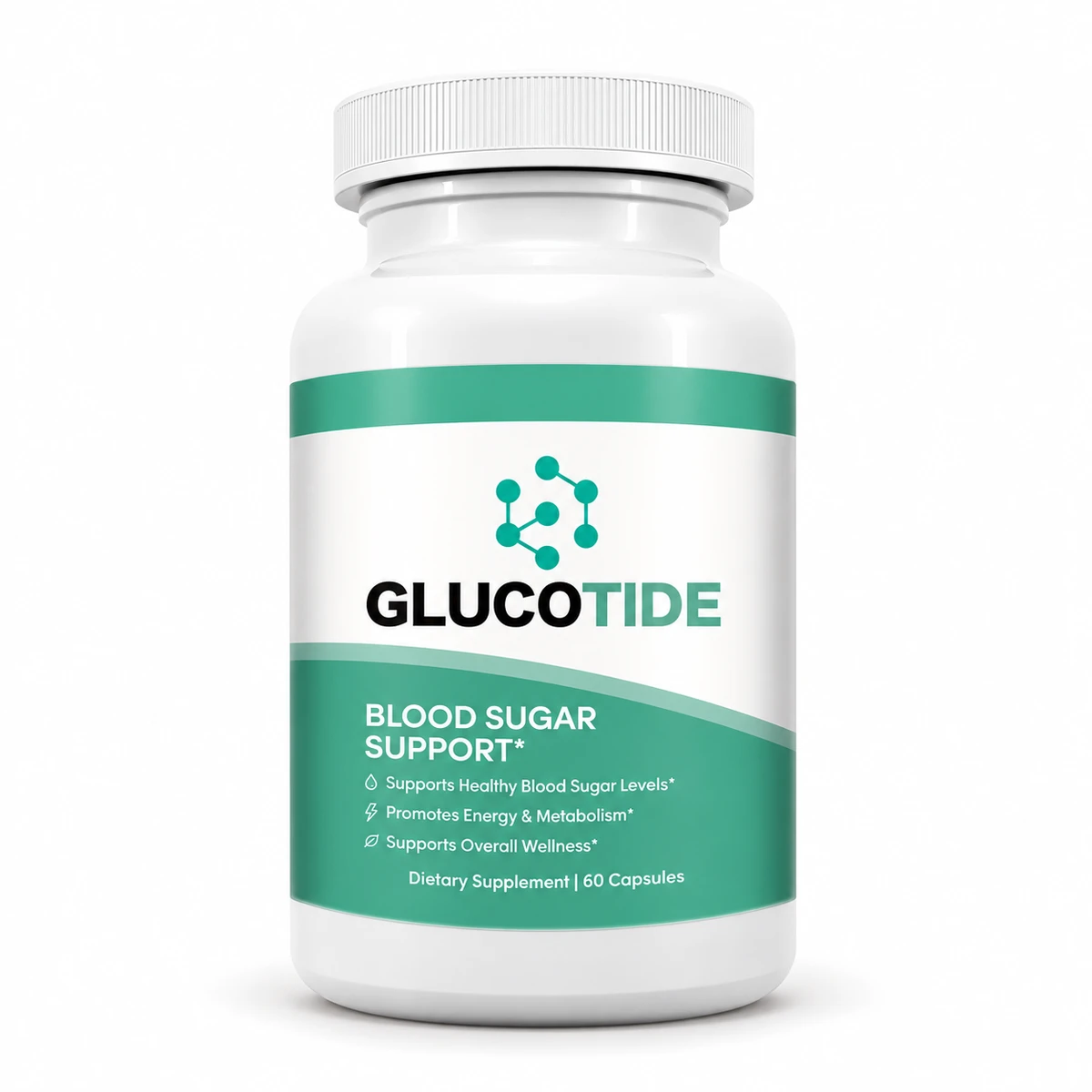Glucotide – flacone bianco e verde da 60 capsule per la glicemia