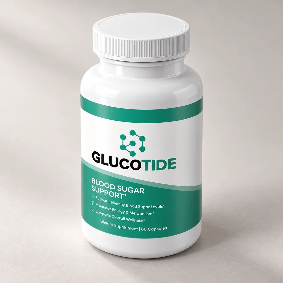 Glucotide – flacone di capsule visto di tre quarti