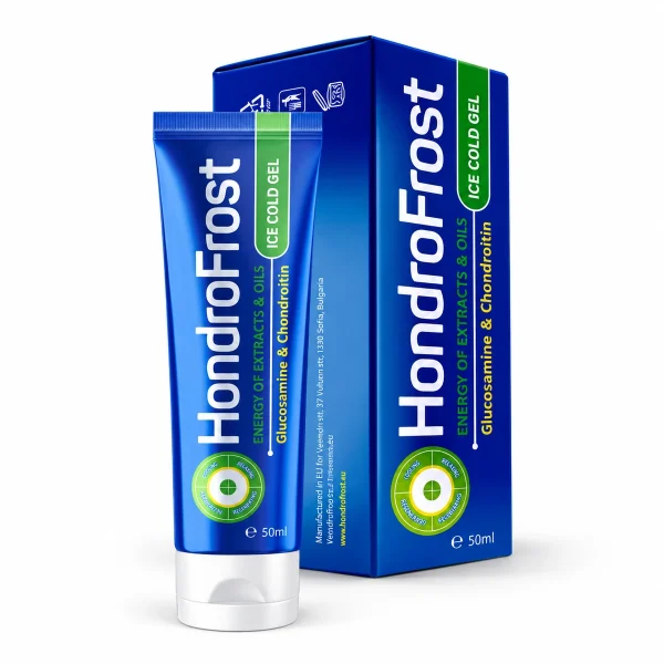 HondroFrost – tubo blu di gel freddo da 50 ml con astuccio
