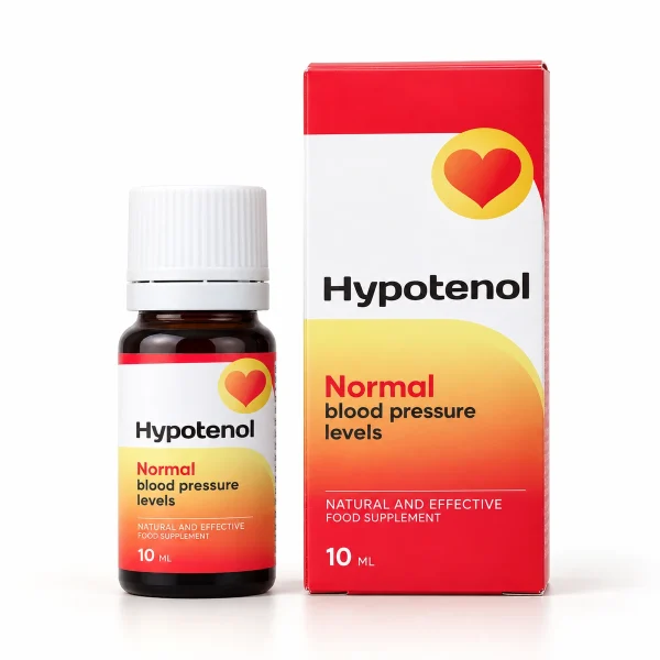 Hypotenol – flacone di gocce da 10 ml con astuccio rosso