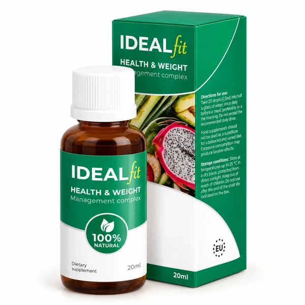 IdealFi – flacone di gocce da 20 ml con astuccio verde