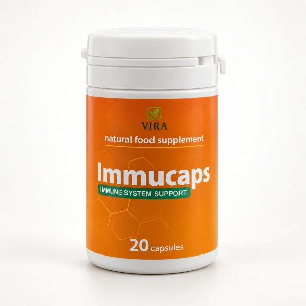 Immucaps – barattolo di 20 capsule con etichetta arancione