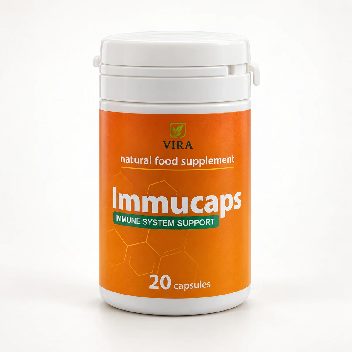 Immucaps – barattolo di 20 capsule con etichetta arancione
